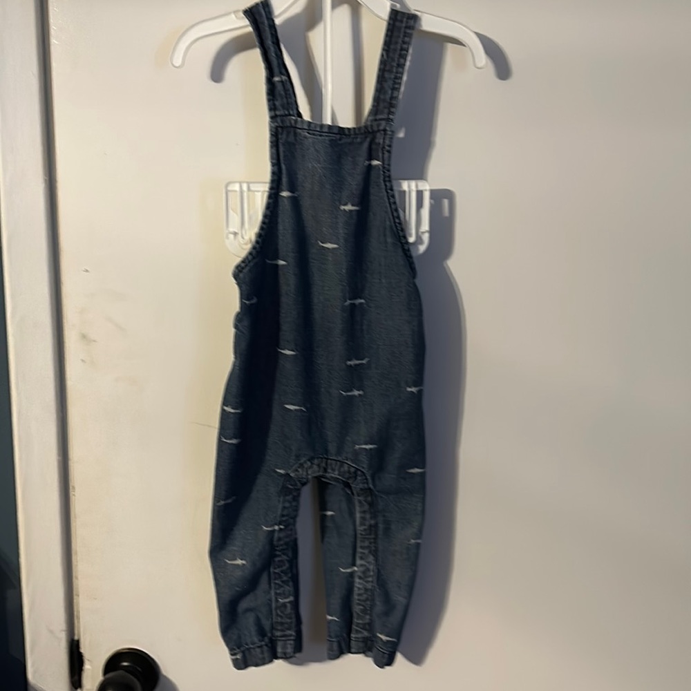 Boys 18-24 month Tea light weight denim overalls.